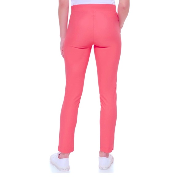 NWT Calvin Klein Coral Skinny Vented Hem Pants - Picture 5 of 16